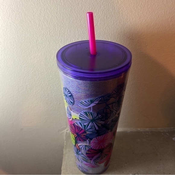 Starbucks Fall 2023 Lilac Jellyfish & Parasols 24 Oz Venti Cold Cup - Picture 3 of 5
